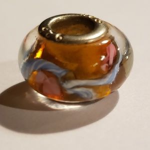 925 glass bracelet charm